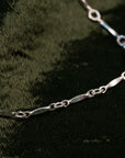 Silver Dapped Bar Bracelet