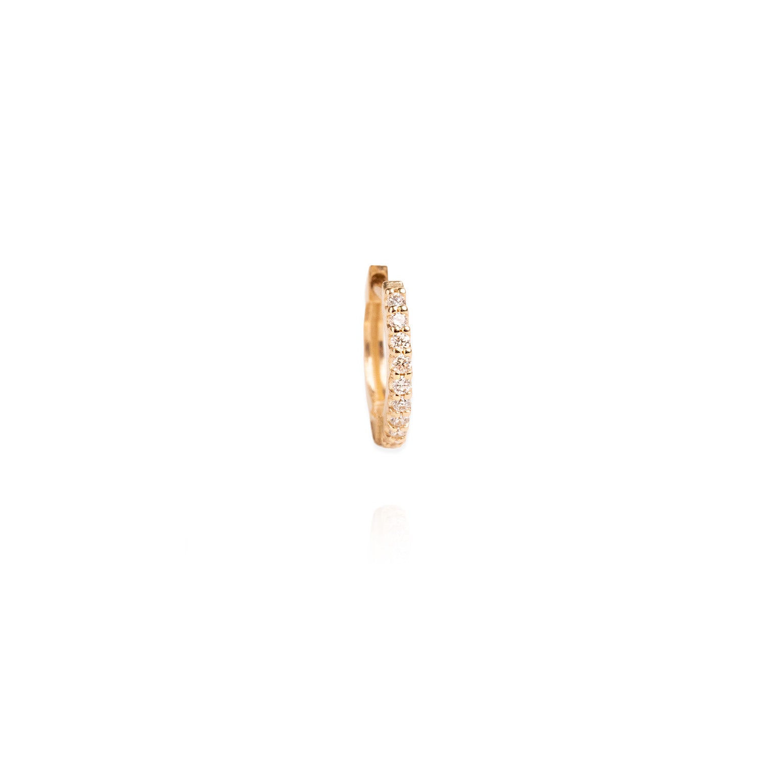 14k Diamond Huggies | .18 CTW