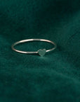 Silver Heart Stacker Ring