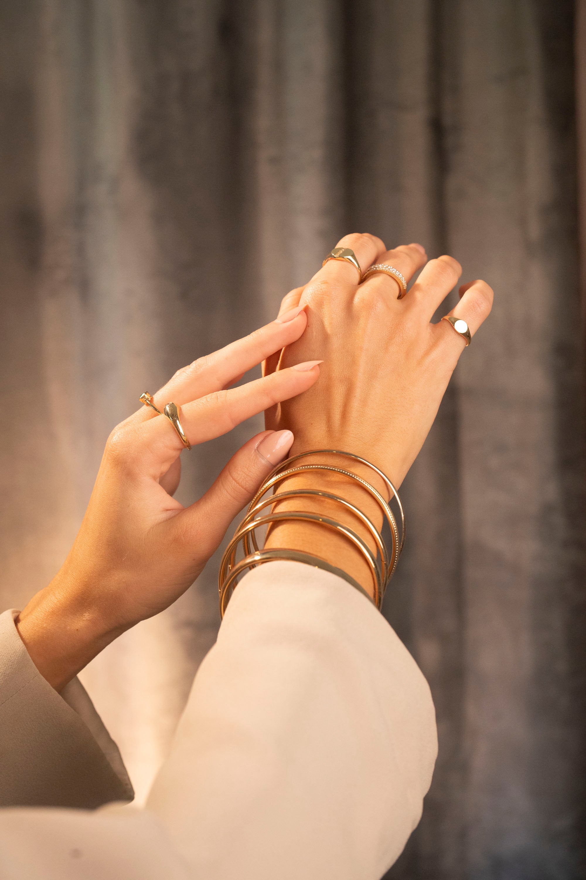 Gold Filled Malia Bangle | 6mm