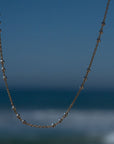 Two-Tone Triple Beaded Satellite Necklace