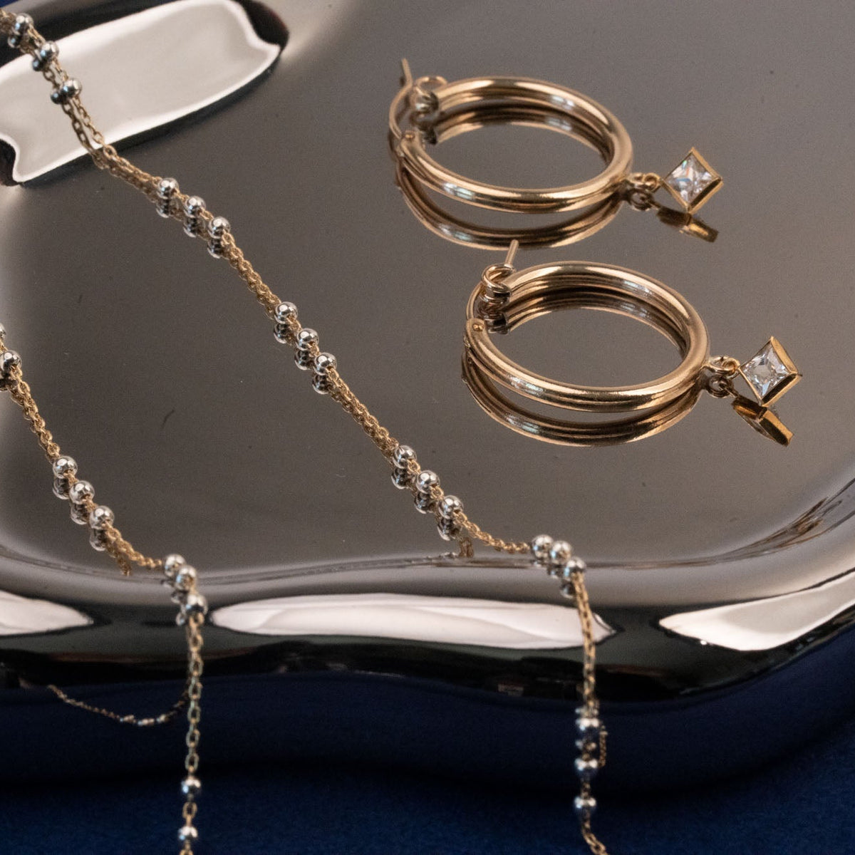 Goddess Crystal Clasp Hoops