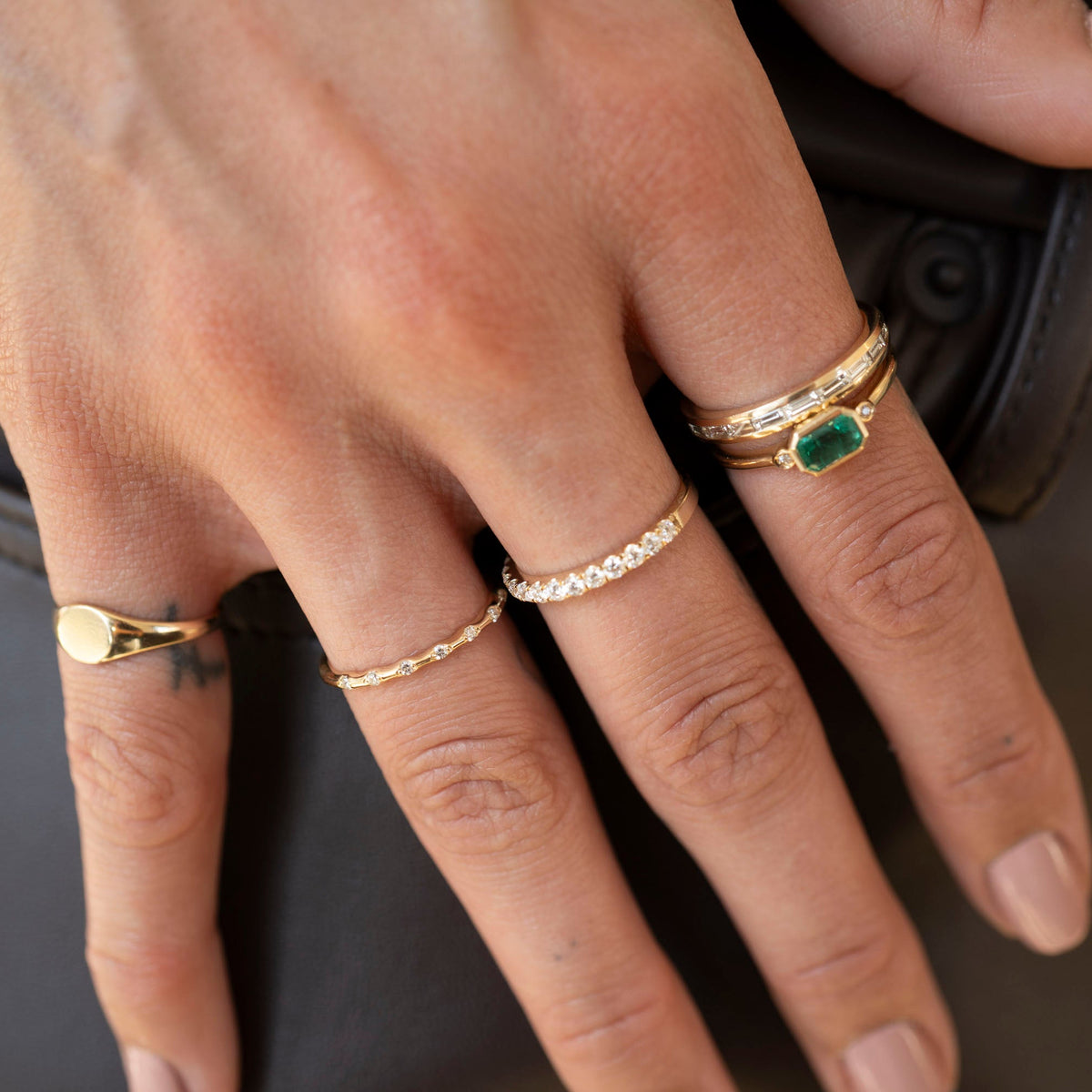 14k Vintage Emerald Ring