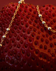 Two-Tone Triple Beaded Satellite Necklace