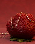 Two-Tone Triple Beaded Satellite Necklace