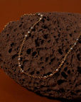 Two-Tone Triple Beaded Satellite Bracelet