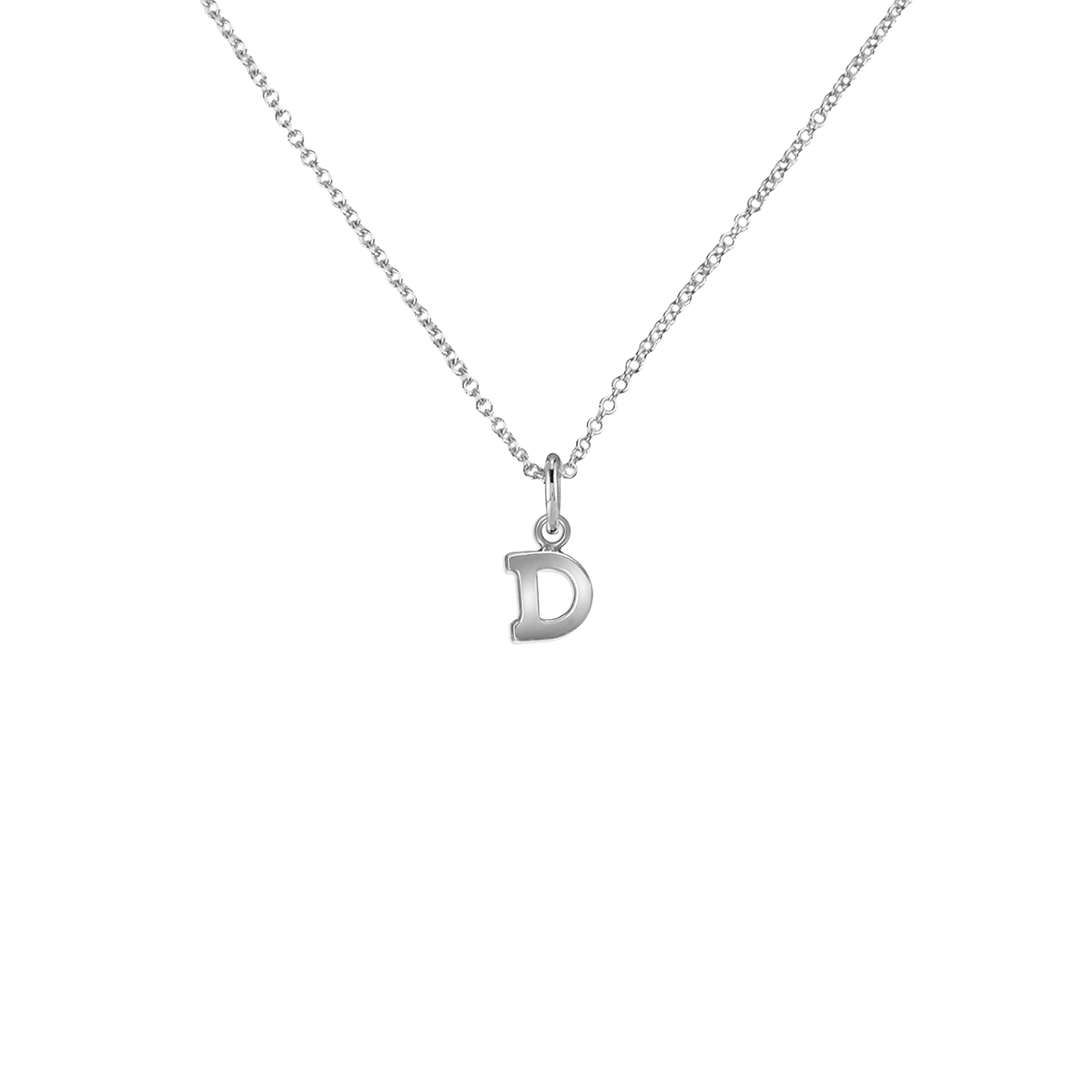 Silver Letter Necklace