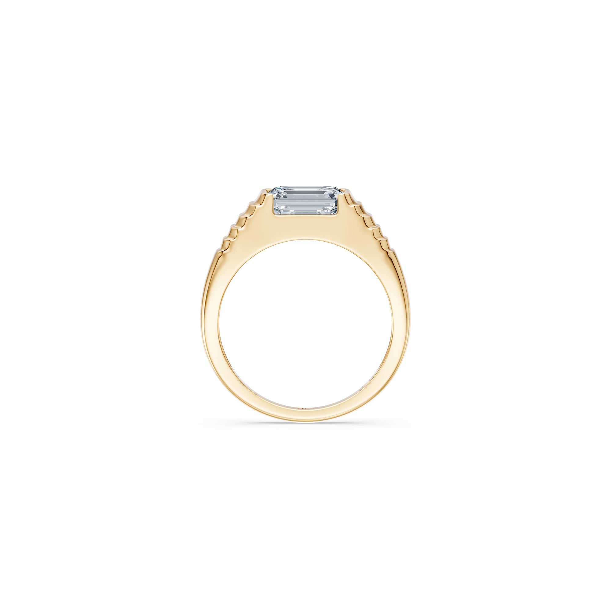 14 Emerald-Cut Pyramid Ring