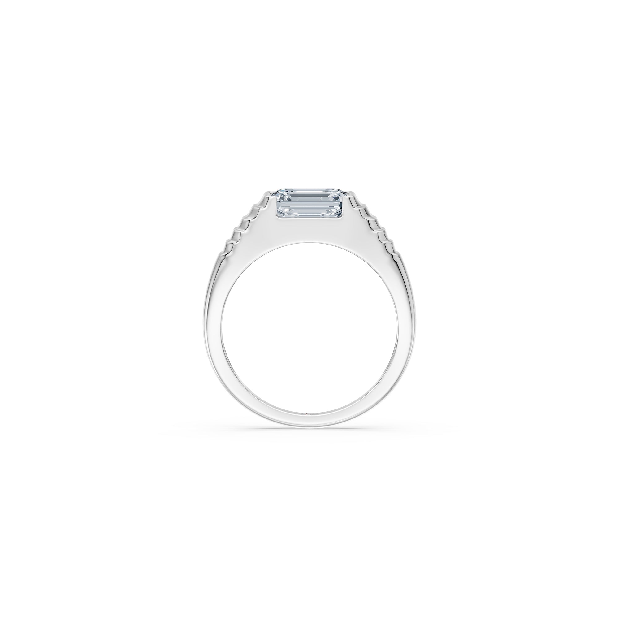 14 Emerald-Cut Pyramid Ring