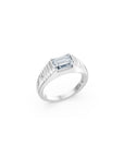 14 Emerald-Cut Pyramid Ring