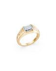 14 Emerald-Cut Pyramid Ring