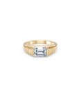 14 Emerald-Cut Pyramid Ring