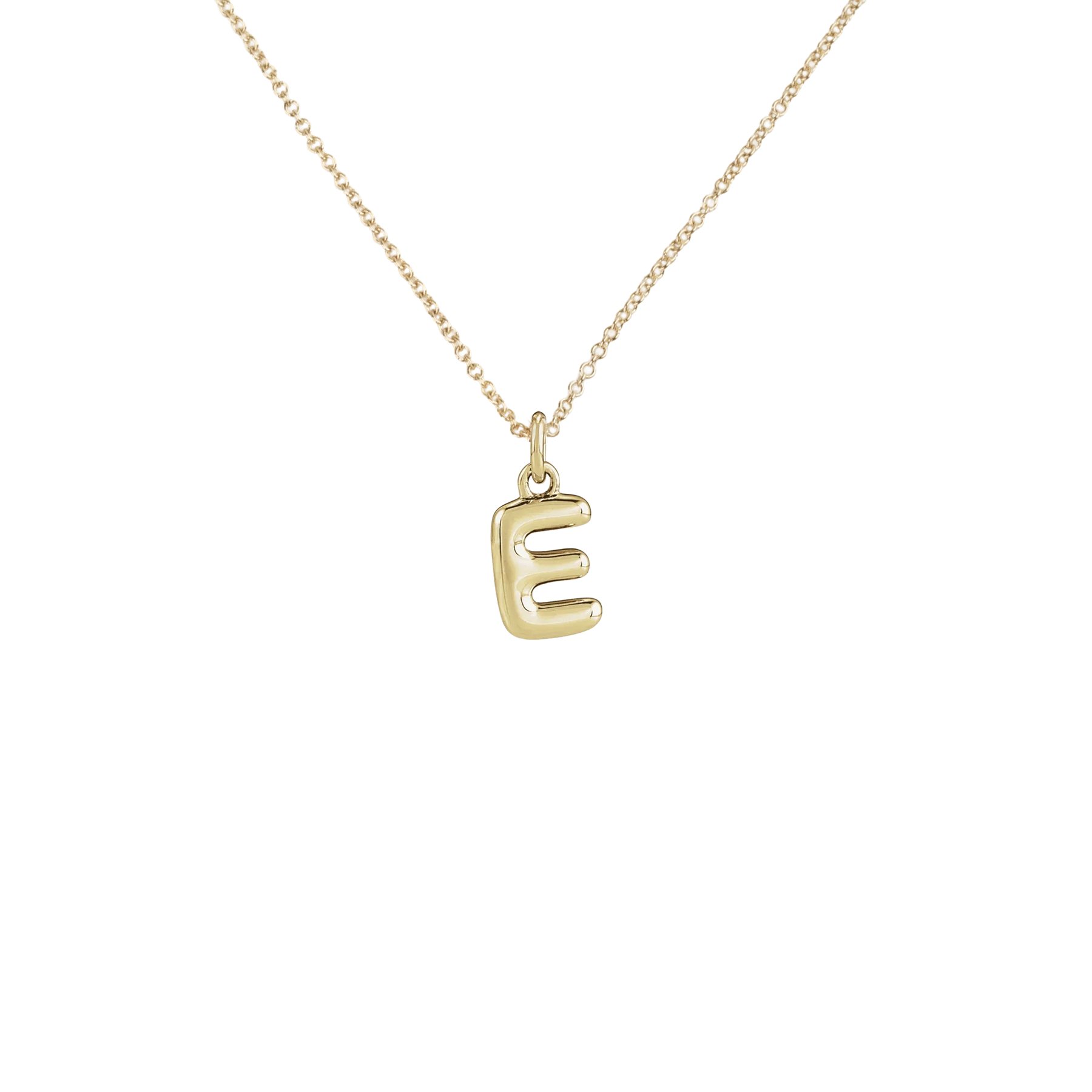 14k Bubble Letter Necklace