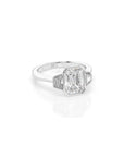 14k Emerald-Cut Meridian Bezel Ring