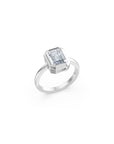 14k Emerald-Cut Eclipse Bezel Ring