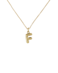 14k Bubble Letter Necklace