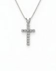 14k Diamond Cross Necklace