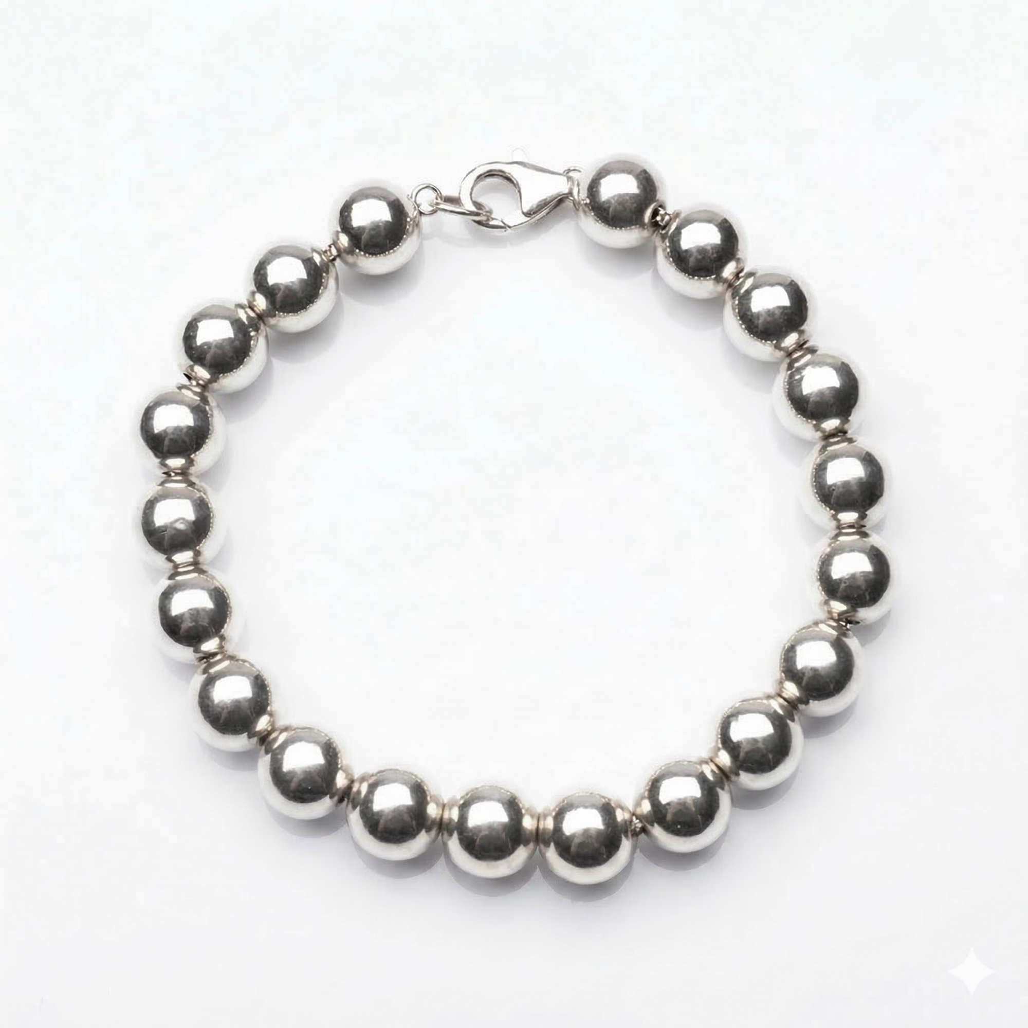 8mm Gold Beaded Bracelet