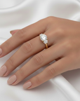 14k Round Celestial Ring