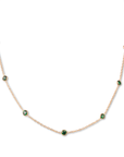 Gold Filled Crystal Satellite Necklace