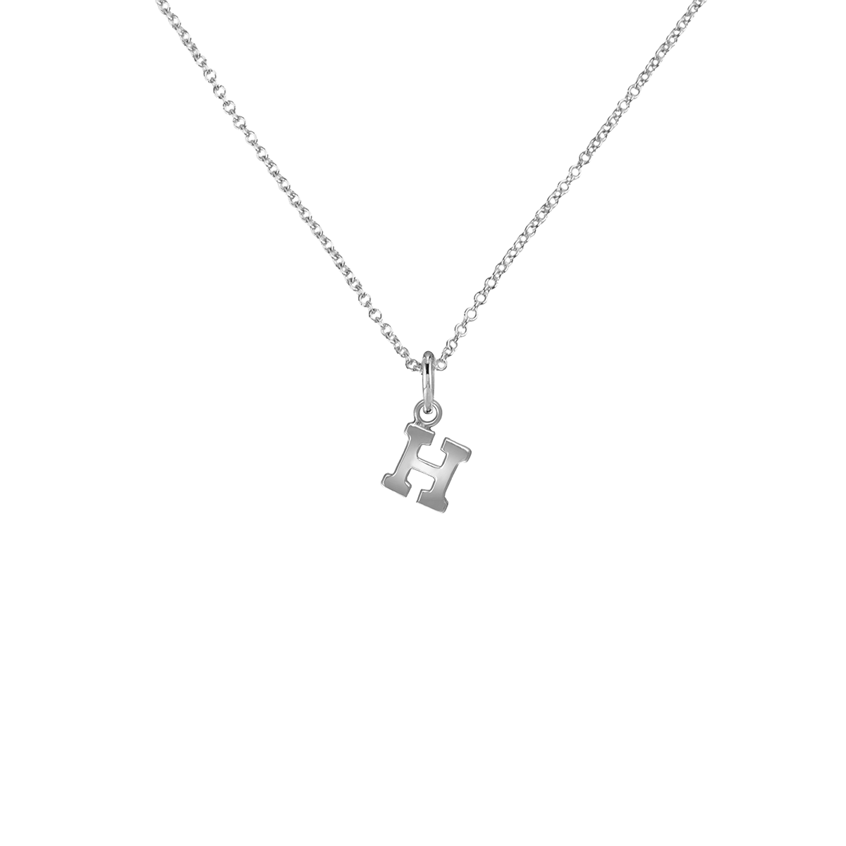 Silver Letter Necklace