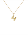 14k Bubble Letter Necklace
