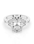 14k Oval Accent Ring