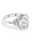 14k Oval Accent Ring