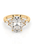 14k Oval Accent Ring
