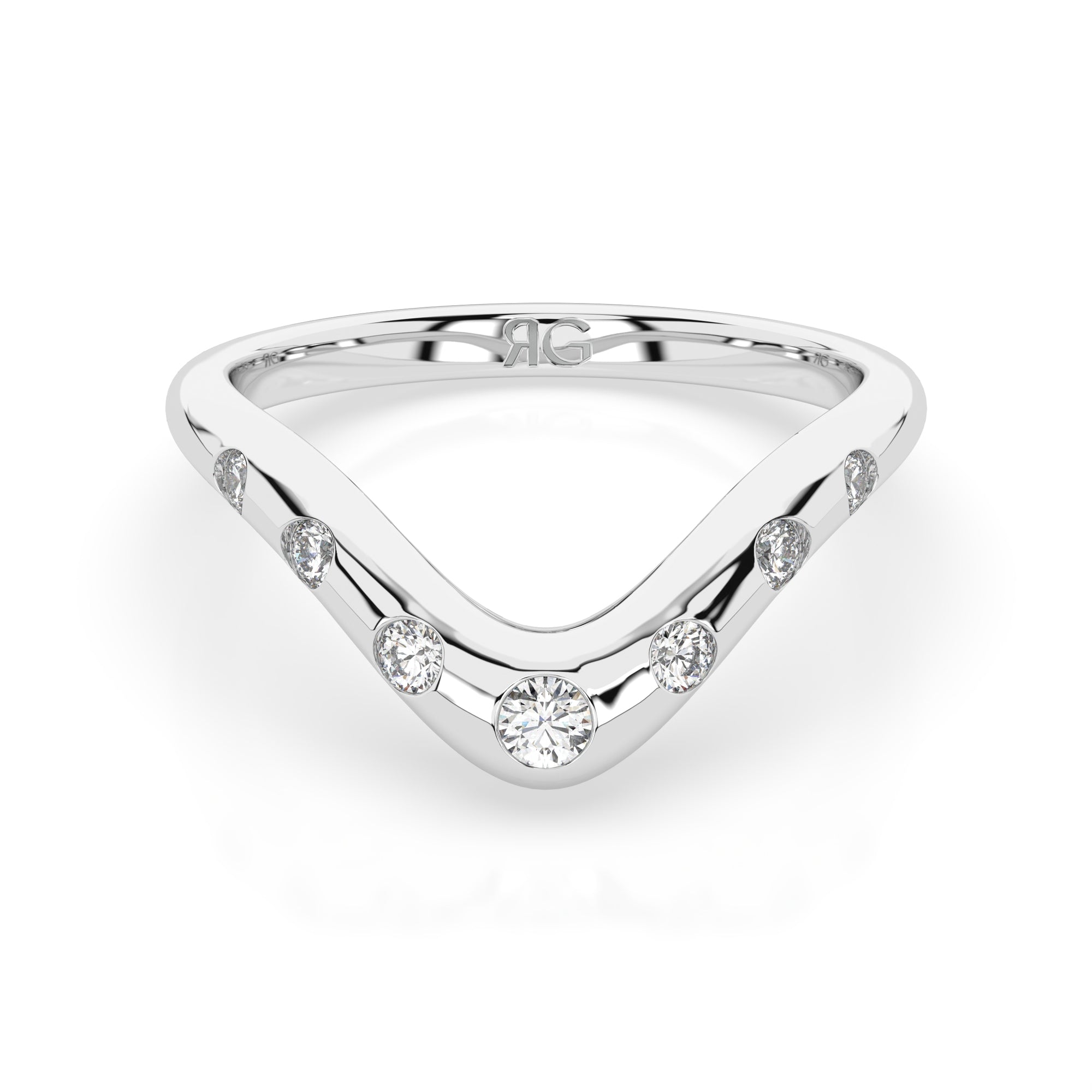 14k Juliet Chevron Band