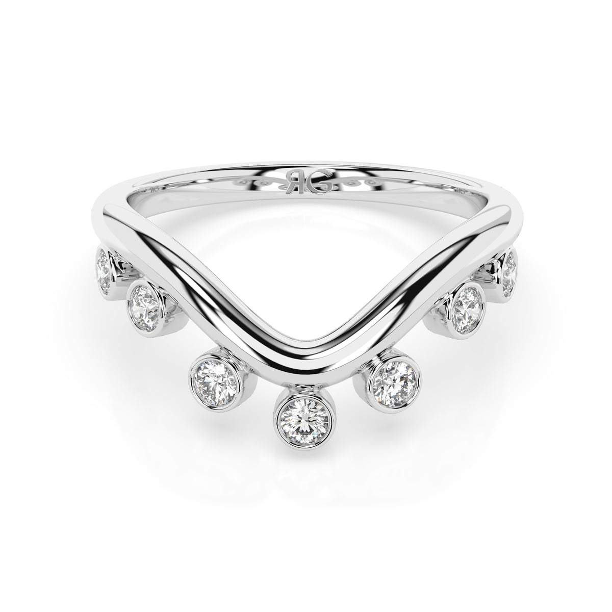14k Cleo Chevron Band