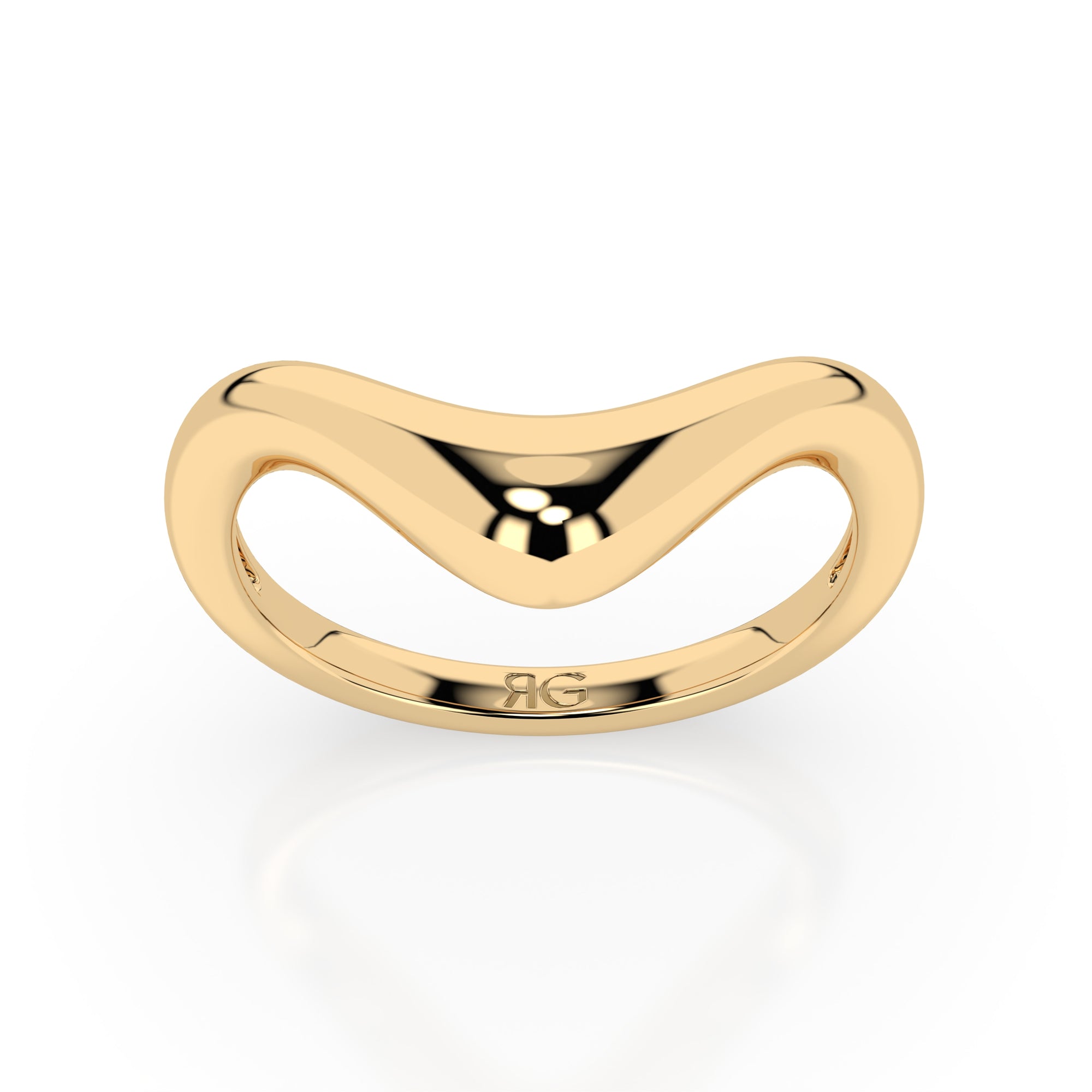 14k Chevron Band