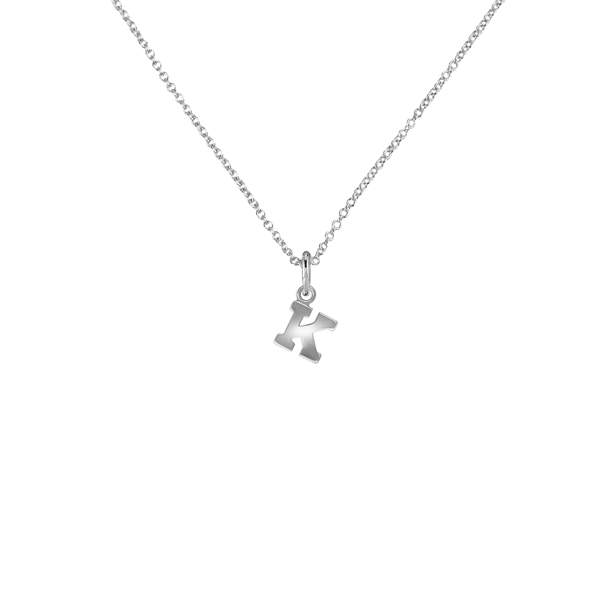 Silver Letter Necklace