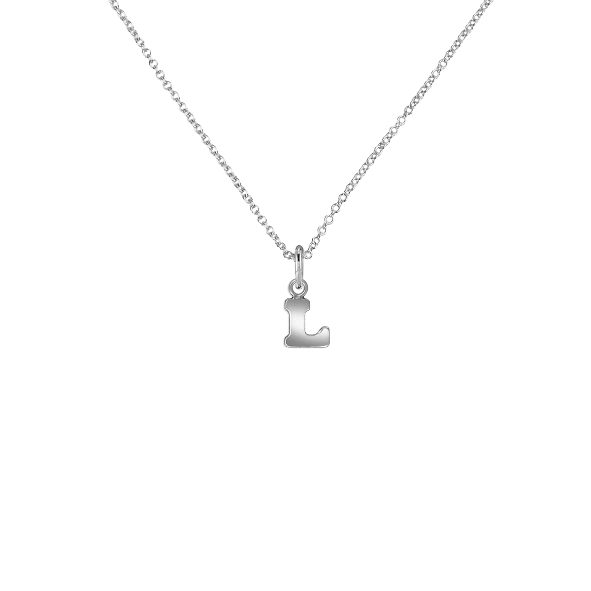 Silver Letter Necklace