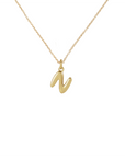 14k Bubble Letter Necklace