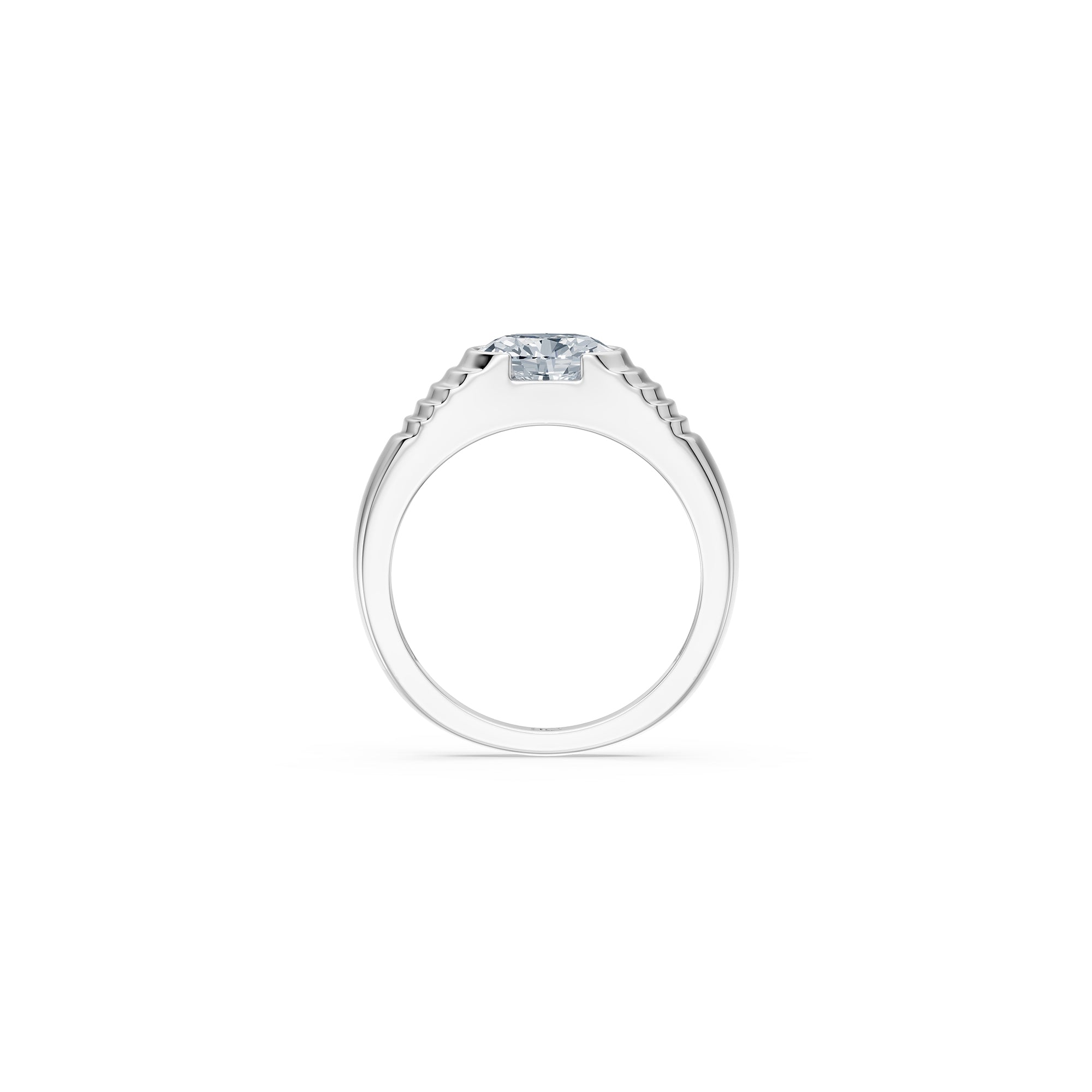 14 Oval Diamond Pyramid Ring