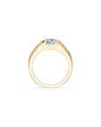 14 Oval Diamond Pyramid Ring