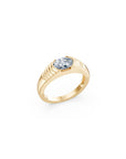 14 Oval Diamond Pyramid Ring