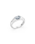 14 Oval Diamond Pyramid Ring