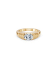 14 Oval Diamond Pyramid Ring
