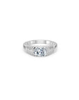14 Oval Diamond Pyramid Ring