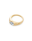 14 Oval Diamond Pyramid Ring