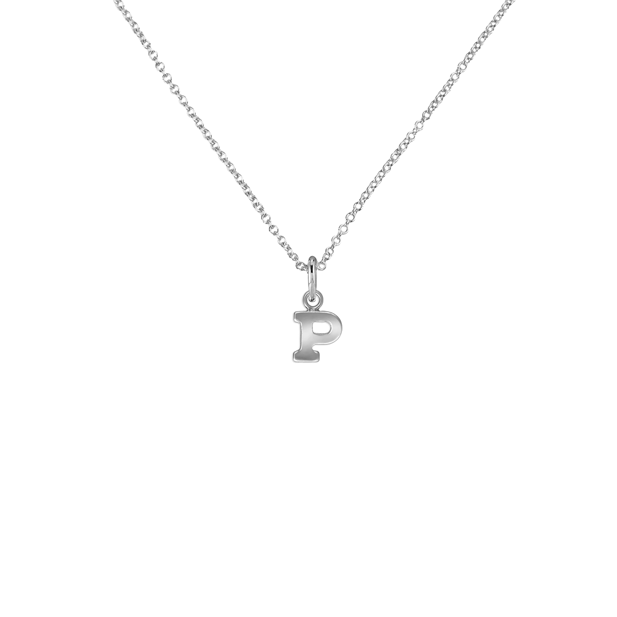 Silver Letter Necklace