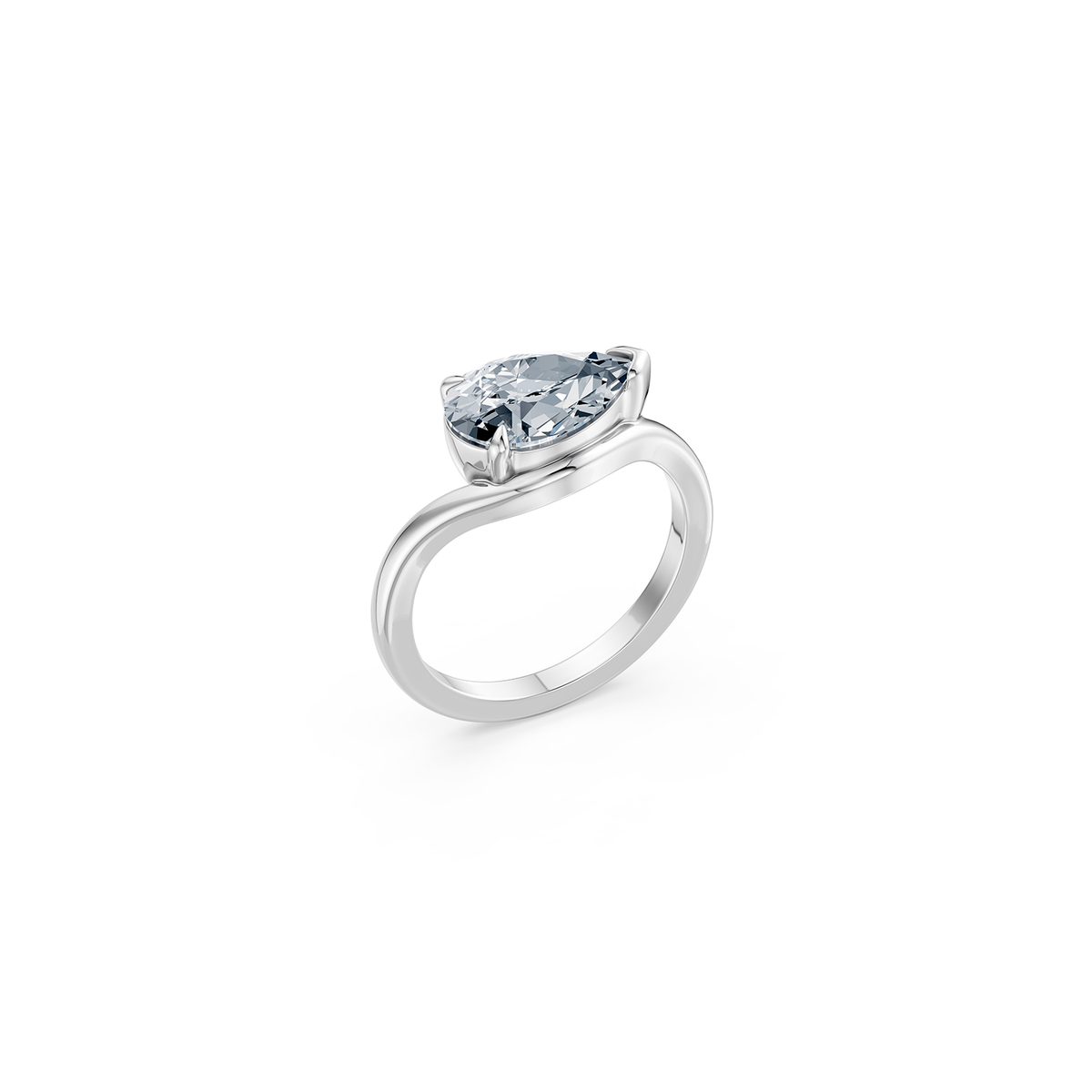14k Allure Bold Pear Ring