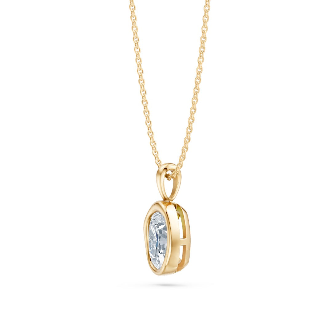 14k Organic Cushion Necklace