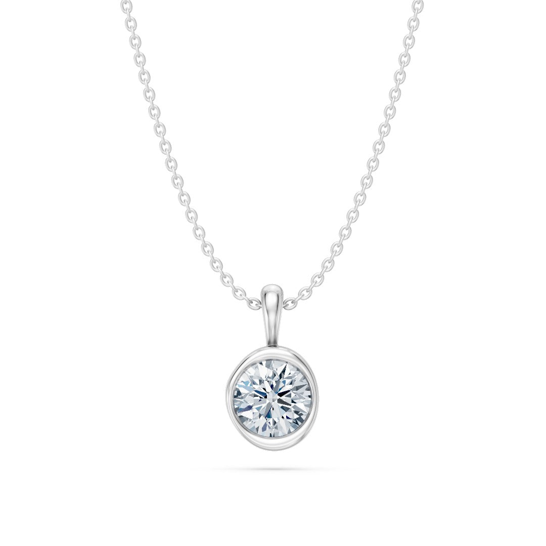 14k Organic Round Necklace