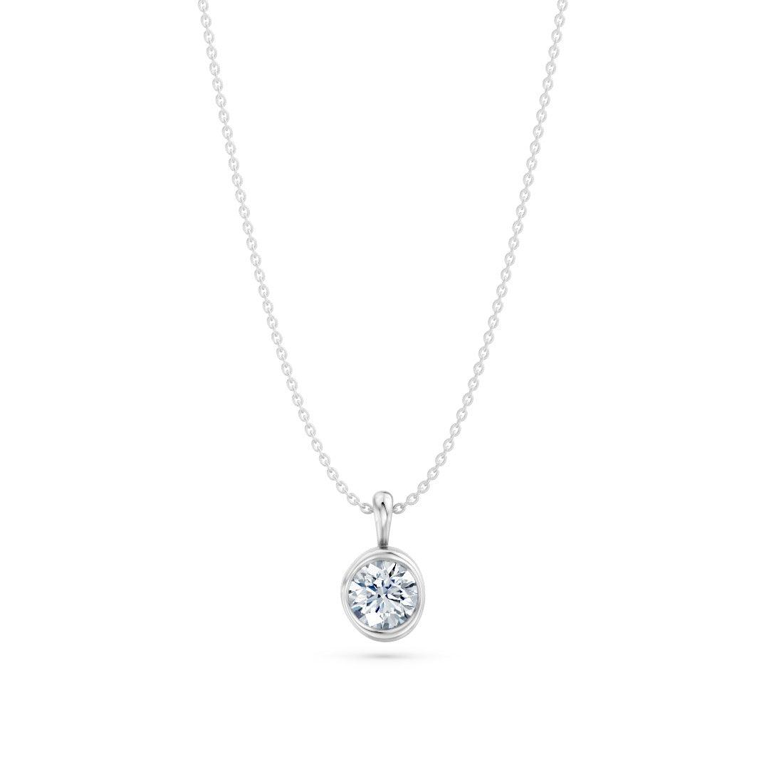14k Organic Round Necklace