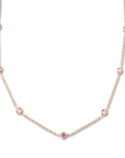 Gold Filled Crystal Satellite Necklace