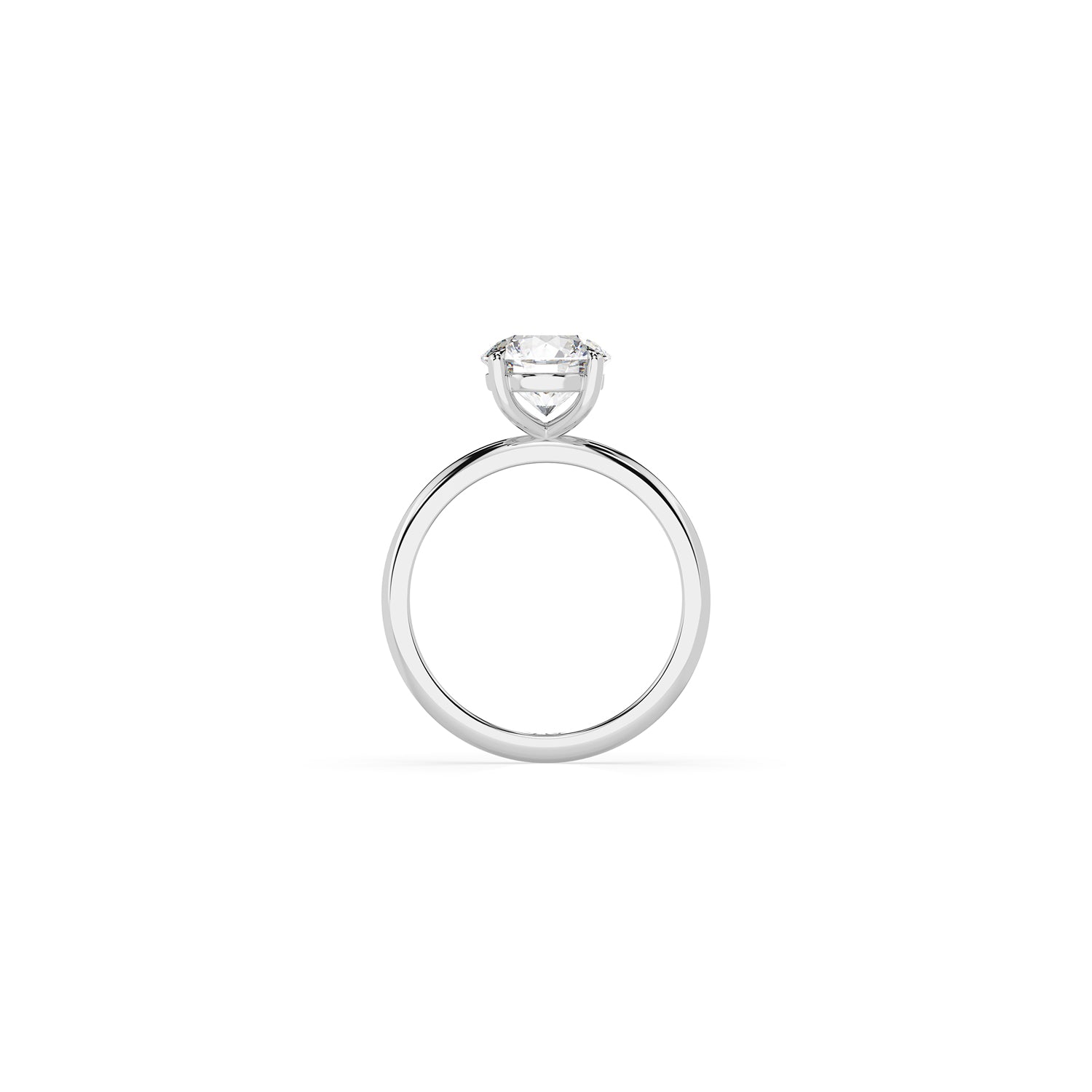 14k Round Solitaire Ring