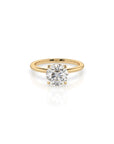 14k Round Solitaire Ring